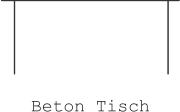 Beton Tisch